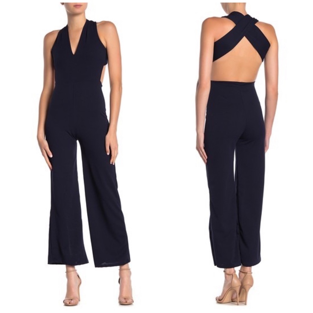 Cross back jumpsuit